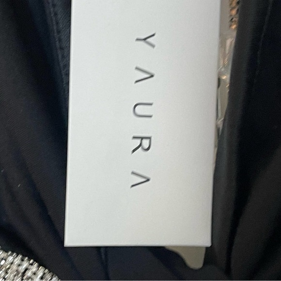 ‼️WOW🤩‼️ Yaura X Revolve Rema Bodysuit Tie Detail Black Size 8 US 6 NWT - Picture 6 of 10